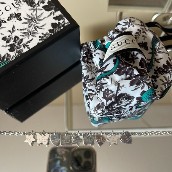 Authentic GUCCI Sterling 925 Charm 17”Necklace - Picture 12 of 13